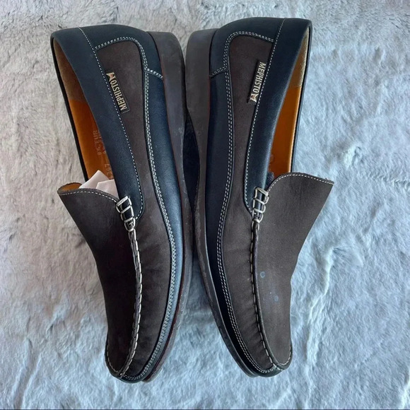 MEPHISTO Suede Sport Loafers Men size 9 Brown and black Color - Picture 6 of 15